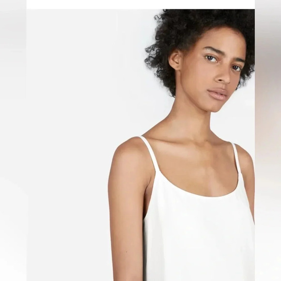EVERLANE The Japanese GoWeave white Mini Slip dress size  00 balletcore casual - Picture 2 of 11